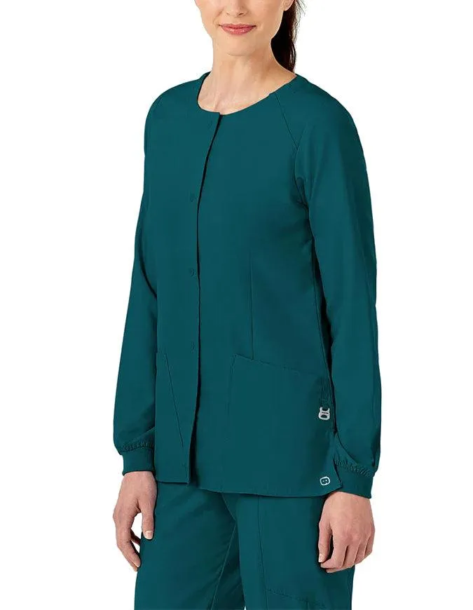 WonderWink W123 Women's Crew Neck Warm Up Jacket