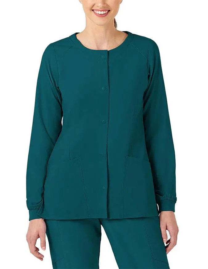 WonderWink W123 Women's Crew Neck Warm Up Jacket